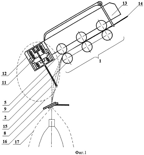 Вытяжной прибор прядильной машины (патент 2467102)