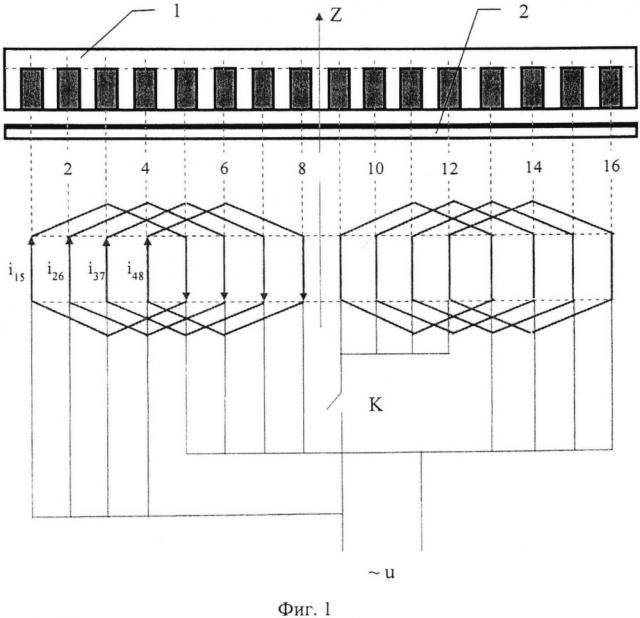 Способ пуска однофазного линейного асинхронного электродвигателя и устройство, его реализующее (патент 2620602)