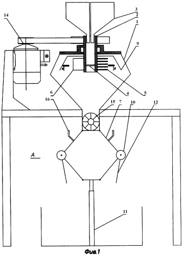 Устройство для смешения и уплотнения сыпучих материалов (патент 2311222)