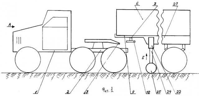 Автопоезд (патент 2268837)
