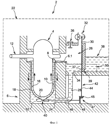 Ядерный реактор с улучшенным охлаждением в аварийной ситуации (патент 2496163)
