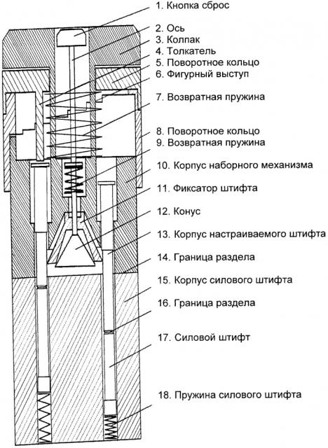 Бесключевой цилиндровый замок с изменяемым кодом (патент 2614849)