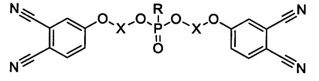 Модифицированный фосфорорганическими фрагментами мономер фталонитрила, способ его получения, связующее на его основе и препрег (патент 2638307)