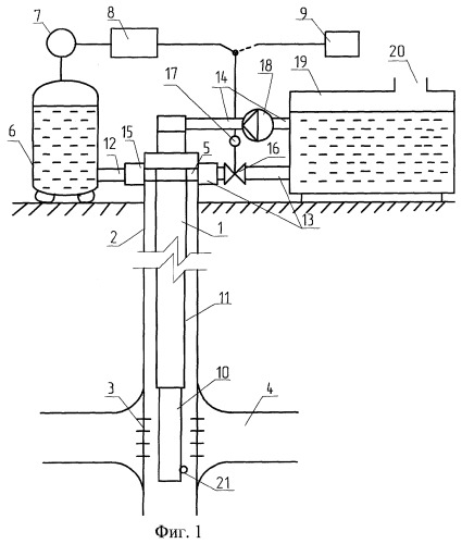 Способ и устройство освоения и очистки призабойной зоны скважин импульсным дренированием (патент 2272902)
