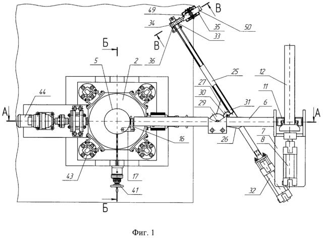 Манипулятор для замены погружного стакана на слябовой машине непрерывного литья заготовок (патент 2639089)
