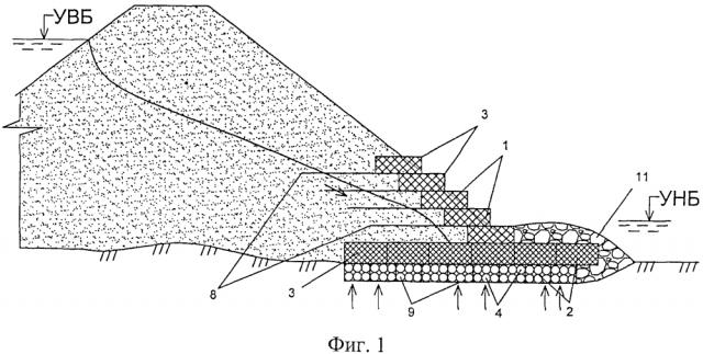 Способ возведения комбинированного дренажа земляных сооружений (патент 2601818)