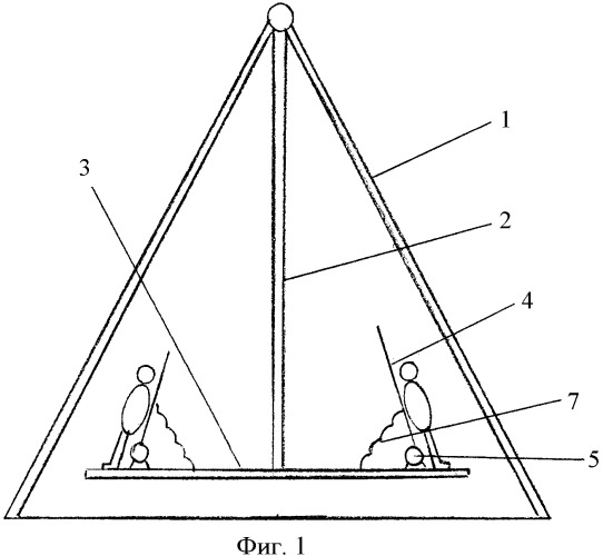 Качели (патент 2395324)