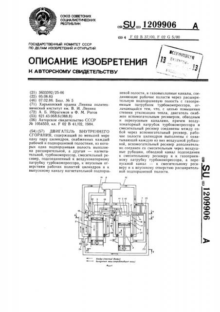 Двигатель внутреннего сгорания (патент 1209906)