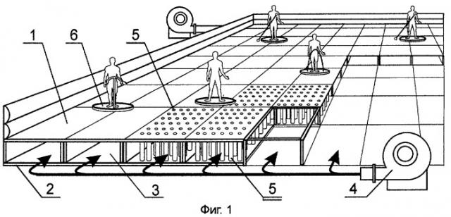 Опора с несущей поверхностью для перемещения платформы на воздушной подушке (патент 2271290)