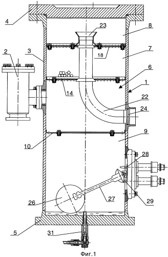 Устройство для отделения дисперсных частиц от газа (патент 2271242)