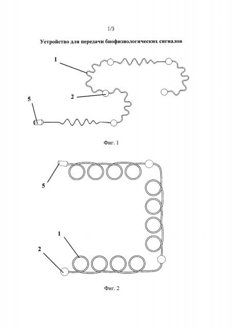 Устройство для передачи биофизиологических сигналов (патент 2649825)
