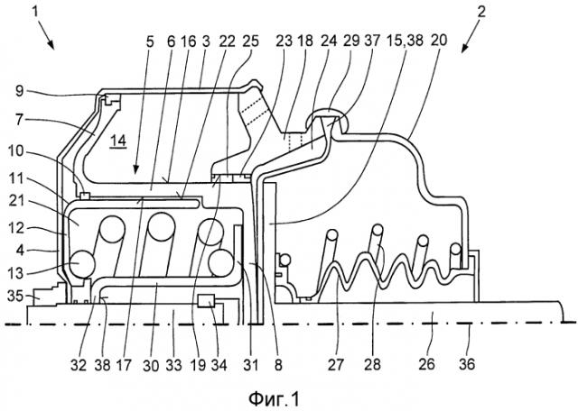 Тормозной цилиндр с пружинным аккумулятором, например, для тормозов автомобиля (патент 2588403)