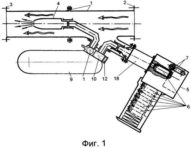 Автономный газоструйный насос (патент 2655429)