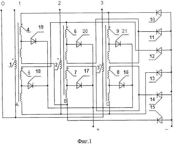 Двенадцатифазный преобразователь сучкова (патент 2443049)