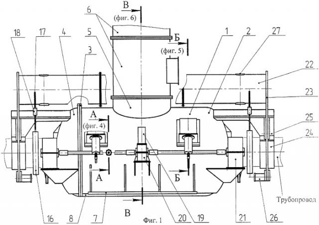 Аппарат для проведения технического обслуживания и ремонтных работ на трубопроводе под водой (патент 2381410)