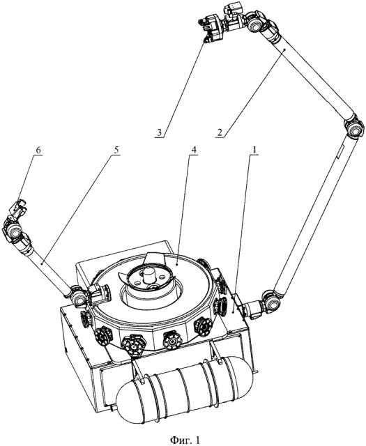 Робототехническая система сервисного космического аппарата с силомоментной обратной связью (патент 2620540)