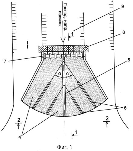 Способ возведения противолавинного сооружения комбинированной конструкции (патент 2559279)