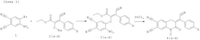 Способ получения замещенных 4-гидрокси-3-оксо-3,4-дигидро-2н-1,4-бензоксазин-6,7-дикарбонитрилов на основе 4-бром-5-нитрофталонитрила (патент 2425047)