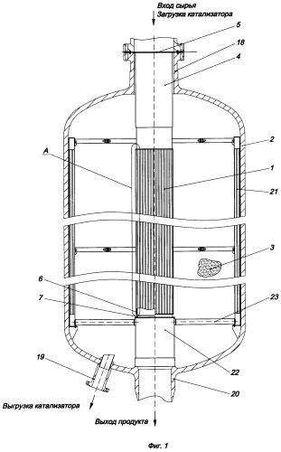Центральная труба радиального каталитического реактора (патент 2321455)