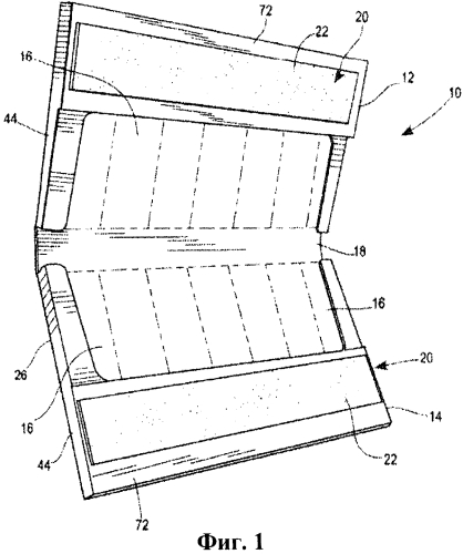 Упаковка, содержащая поддающуюся повторному закрытию застежку на клеевой основе, и способы ее формирования (патент 2561893)