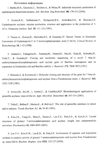 Рекомбинантная плазмида psvh0106, обеспечивающая синтез gl7aca-ацилазы в клетках escherichia coli, и рекомбинантный штамм escherichia coli bl21(de3)/psvh0106-продуцент gl7aca-ацилазы (патент 2300566)