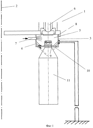 Машина для обработки сосудов (патент 2358893)