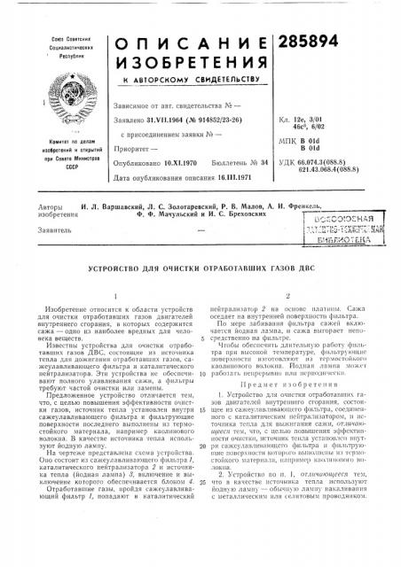 Библиоте.ка (патент 285894)