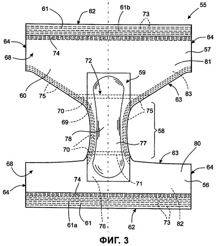 Поглощающее изделие, содержащее эластичный ламинат (патент 2413488)