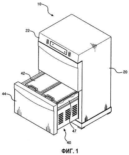 Противоинеевая испарительная трубка холодильника с выдвижными ящиками (патент 2373464)
