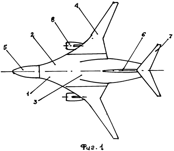 Самолет с несущим фюзеляжем (патент 2351507)