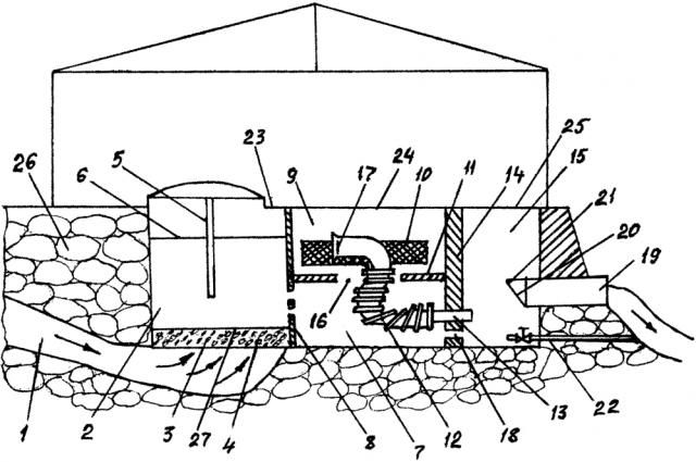 Автоматический водоприемник для забора подземной родниковой воды (патент 2617273)