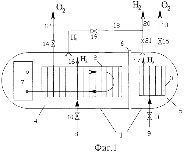 Электролизер воды высокого давления и способ его эксплуатации (патент 2470096)