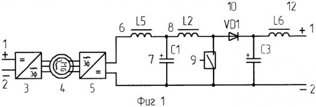 Устройство для управления асинхронным электродвигателем транспортного средства (патент 2361357)