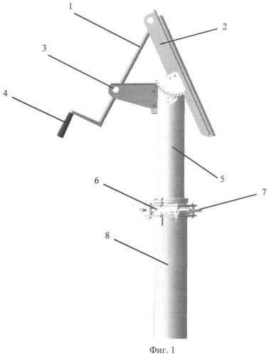 Опорно-поворотное устройство для ориентации антенны (патент 2461926)