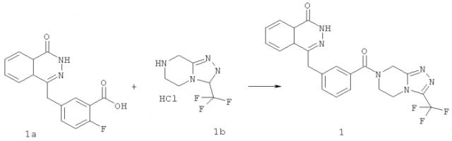 Производное фталазинонкетона, способ его получения и его фармацевтическое применение (патент 2564527)