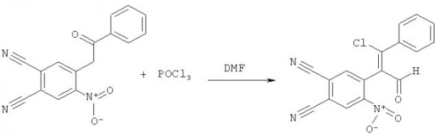 Способ получения 4-[2-хлор-1-формил-2-r-винил]-5-нитрофталонитрилов (патент 2534990)