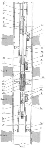 Установка для одновременно-раздельной эксплуатации четырех нефтяных пластов (патент 2388935)