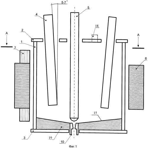 Электромагнитный технологический реактор (патент 2432719)