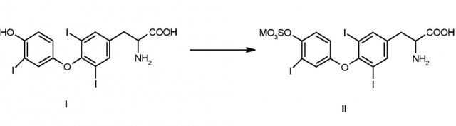 Способ получения сульфатированного производного 3,5-дийод-o-[3-йодфенил]-l-тирозина (патент 2662826)