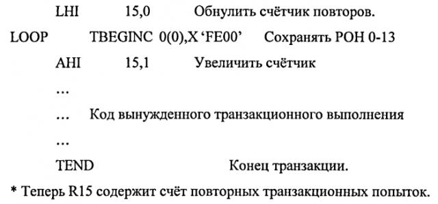 Фильтрация программного прерывания в транзакционном выполнении (патент 2568923)