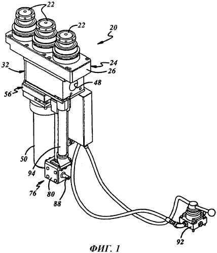 Механизм для подъема поддона стеклоформующей машины (патент 2471729)