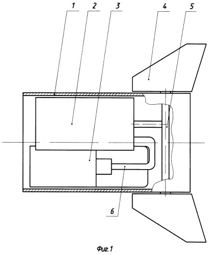 Рулевой привод управляемого снаряда (патент 2257534)