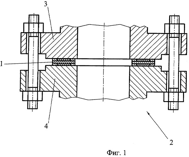 Прокладка для уплотнения фланцевого соединения (патент 2282083)