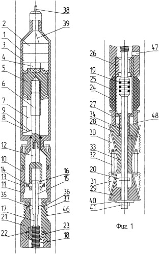Пакер отцепляющийся двухстороннего действия с электромеханическим приводом (патент 2250351)