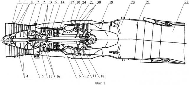 Турбореактивный двигатель (патент 2555950)