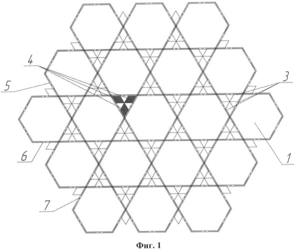Структура пластинчатой решетки для тепловыделяющей сборки (патент 2448376)