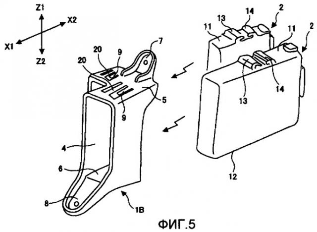 Конструкция размещения электронного устройства (патент 2397082)