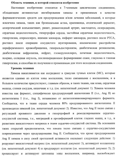 7-членные циклические соединения, способы их получения и их фармацевтическое применение (патент 2448099)