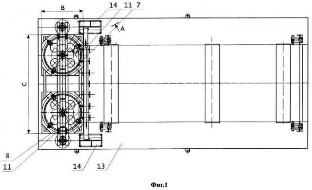 Технологический комплекс оборудования для изготовления теплообменных блоков блочных или блочно-секционных теплообменных аппаратов типа регенеративных воздухоподогревателей (патент 2252852)