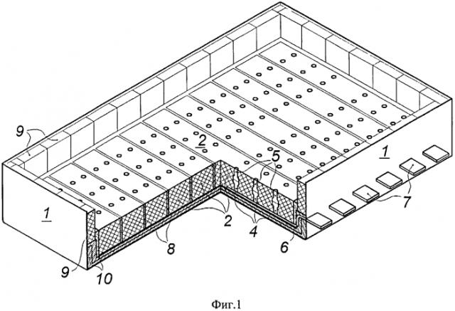 Конструкция токоотводов катода алюминиевого электролизера (патент 2553132)